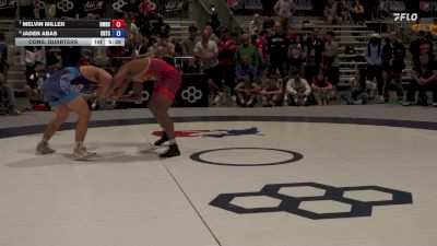 70 kg Cons. Quarters - Melvin Miller, Bishop McCort High School Wrestling vs Jaden Abas, California Regional Training Center (CA RTC)
