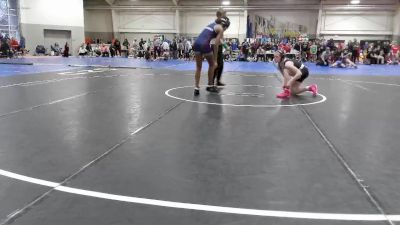 125 lbs Cons. Round 2 - Jaziah Henson-carr, Sandusky vs Riley Freel, Lowell (Girls)