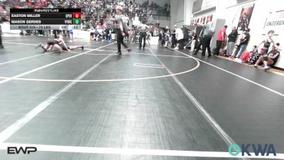 75 lbs Quarterfinal - Easton Miller, Sperry Wrestling Club vs Mason Gerdes, Verdigris Youth Wrestling