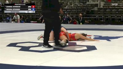 Quarters - Zorina Johnson, All-Phase Wrestling Club vs Regina Stoeser, Berge Elite Wrestling Academy