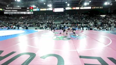 6A 132 lbs Quarterfinal - Sawyer Anderson, Highland-P vs Vincent Torrez, Meridian