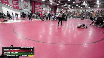 105 lbs Cons. Round 4 - Giselle Miranda, Los Osos vs Brooklyn Francis, Eastside