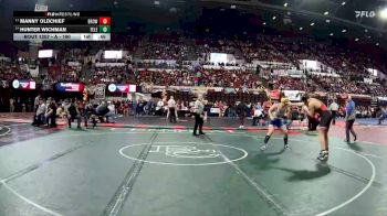 A - 190 lbs Cons. Round 1 - Hunter Wichman, Fergus (Lewistown) vs Manny Oldchief, Browning