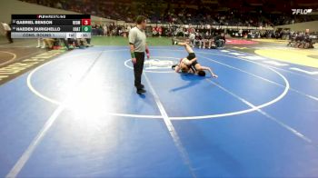 5A Boys 132 lbs Cons. Round 1 - Gabriel Benson, Redmond Boys vs Haeden Durighello, Crater Boys