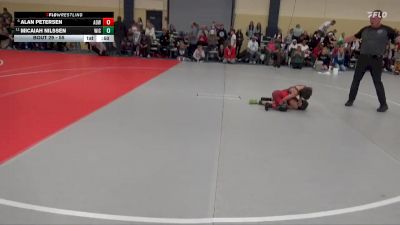 55 lbs Champ. Round 2 - Micaiah Nilssen, Weigh In Club vs Alan Petersen, American Outlaws Wrestling