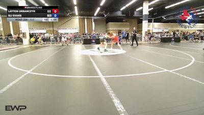 117 lbs Semifinal - Layton Urbanczyk, 512 Outlaw Wrestling vs Eli Evans, ReZults Wrestling
