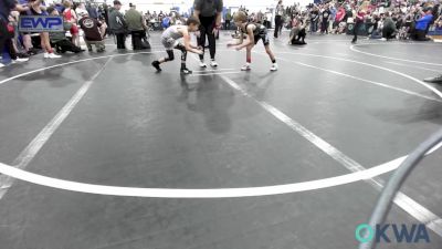 55 lbs Quarterfinal - Beckham Cummings, Newcastle Youth Wrestling vs Ashton Edie, Mustang Bronco Wrestling Club