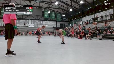 126-129 lbs Semifinal - Michael Goolish, Conant High School vs Andrew York, Ozark Wrestling Club