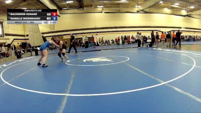 180 lbs Cons. Semi - Mackenzie Konanz, Albion College vs Isabelle Wisenbaugh, Muskegon Community College