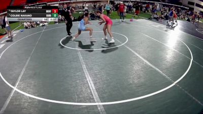 130 lbs Quarters - Taylor Lay, Montana vs Colbie Nakano, Hawaii