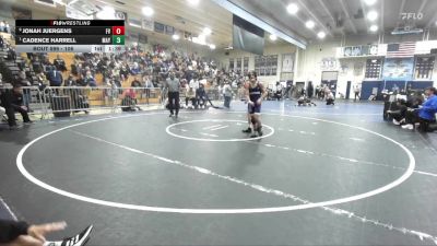 106 lbs Quarterfinal - Cadence Harrell, Mayfair vs Jonah Juergens, Fountain Valley