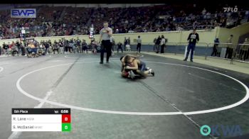 66 lbs 5th Place - Rayden Lane, Midwest City Bombers vs Sawyer McDaniel, Newcastle Youth Wrestling