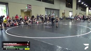 55 lbs Round 4 (6 Team) - Kolton Smith, The Untouchables Black vs Myles Pendleton, North Desoto Wrestling Academy