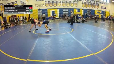 138 lbs Cons. Round 2 - Victor Hultquist, Newsome vs Kaden Novak, New Smyrna Beach Sr H S