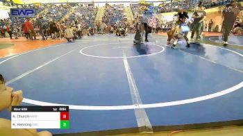 80 lbs Rr Rnd 1 - Kade Church, Skiatook Youth Wrestling vs Kendrick Henning, Tiger Trained Wrestling