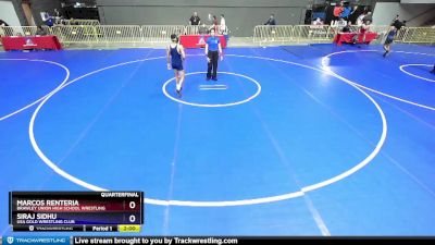 113 lbs Quarterfinal - Marcos Renteria, Brawley Union High School Wrestling vs Siraj Sidhu, USA Gold Wrestling Club