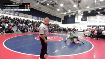 135 lbs Quarterfinal - Aurora Gonzalez, Perris vs Savannah Turner, Beaumont