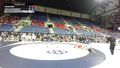 157 lbs Cons. Rd Of 64 - Lucas Kral, IA vs Waylan Winseman, NY