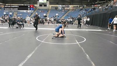 124 lbs Cons. Round 2 - Kaylee Campbell, Carl Albert vs Sasha Williams, High School