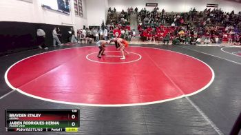 120 lbs Champ. Round 1 - Jaiden Rodrigues-Hernandez, Prairie View vs Brayden Staley, Legend