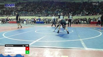 101 lbs Round Of 64 - Brently Jobe, Blanchard High School vs Braden Heath, Piedmont