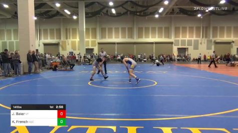 Consolation - Josh Baier, Virginia Tech vs Kyle French, Notre Dame College