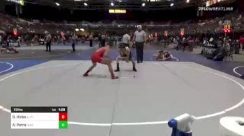 109 lbs Quarterfinal - Garett Hicks, Alpha Dawg vs Arthur Parra, Central Catholic