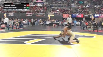 AA - 118 lbs Champ. Round 1 - Raiden Parry, Billings West vs Pate Engstrom, Helena Capital