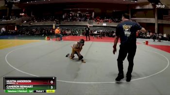 55 lbs Quarterfinals (8 Team) - Huxtin Anderson, Minneota vs Cameron Reinhart, Caledonia/Houston
