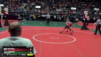 132 lbs Champ. Round 1 - Ben Mitchell, CHW1 vs Cole Brewer, Unattached