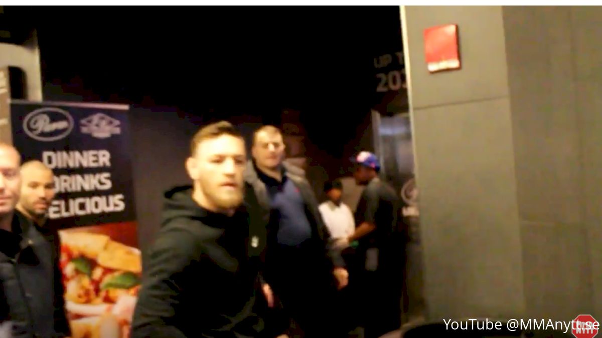 Video: Conor McGregor Storms UFC 223 Media Day