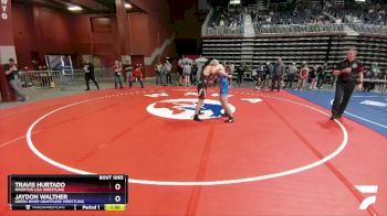 165 lbs Round 3 - Travis Hurtado, Riverton USA Wrestling vs Jaydon Walther, Green River Grapplers Wrestling