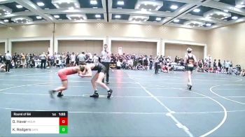 132 lbs Round Of 64 - Devon Haver, Mountain View WC vs Kaleb Rodgers, Cats WC