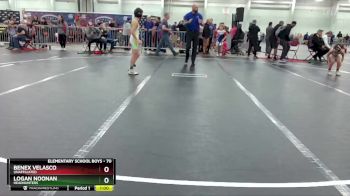 70 lbs Quarterfinal - Benex Velasco, Unaffiliated vs Logan Noonan, Headhunters