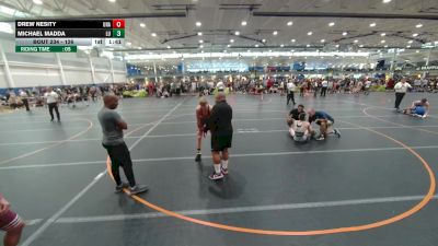 126 lbs Champ. Round 2 - Drew Nesity, Unattached vs Michael Madda, Level Up