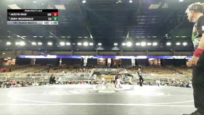 110 lbs 1st Place Match - Jazlyn Diaz, Riverdale vs Zoey McDonald, St. John Neumann