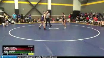 118 lbs Round 3 (4 Team) - Zoey Barber, Chasing Titles vs Avery Sondall, Iowa Angry Alpacas