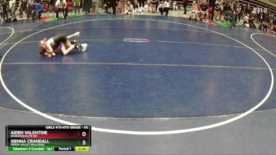 65 lbs Quarterfinal - Sienna Crandall, Virgin Valley Bulldogs vs Aiden Valentine, Evanston Elite WC