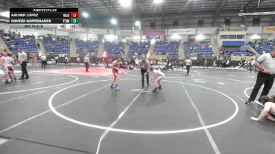 106 lbs 3rd Place - Archer Lopez, Black Fox Wrestling Academy vs Hunter Gortemaker, Team Braves WC