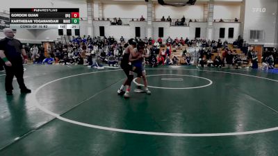 106 lbs Consi Of 16 #2 - Gordon Guan, Quincy/North Quincy vs Kartheban Yoganandam, Mansfield