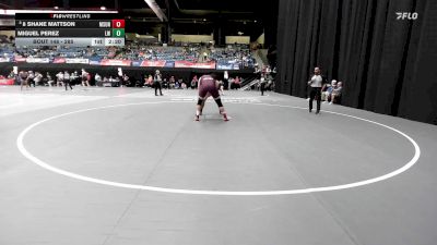 285 lbs Champ. Round 1 - Miguel Perez, Lindsey Wilson vs 8 Shane Mattson, Montana State-Northern