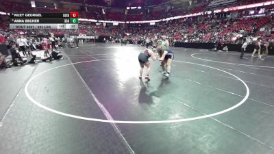 235 lbs Cons. Quarters - Kiley Georgel, Luxemburg-Casco vs Anna Becker, Spencer/Columbus/Granton