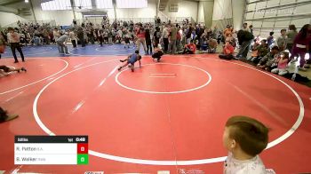 52 lbs Quarterfinal - Rayden Patton, B.A.W.C vs Braxxtyn Walker, Hurricane Wrestling Academy