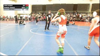 77 lbs Rr Rnd 1 - Cruz Albert, Smitty's Barn Black - ESC vs Samuel Cragle, SAVAGE Wrestling Academy - ESC