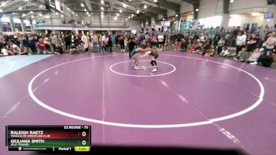 75 lbs Champ. Round 1 - Raleigh Raetz, Texas Elite Wrestling Club vs Giuliana Smith, Jflo Trained