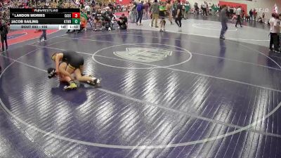 106 lbs Champ. Round 3 - Jacob Sailing, Kentwood vs Landon Morris, Cascade