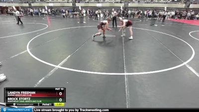 130 lbs Cons. Round 4 - Brock Stortz, Northeast Iowa Wrestling Club vs Landyn Freeman, Rapids Wrestling Club