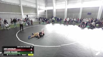 93 lbs Quarterfinal - Jett Whiteley, Sanderson Wrestling Academy vs Cooper Walker, Diamondville Wrestling Club