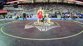 D4-215 lbs 1st Place Match - Landen Johnson, Lakeview vs Isaac Westfall, Reading