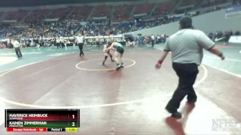 4A-157 lbs Semifinal - Maverick Heimbuck, Scappoose vs Kainen Zimmerman, Pendleton